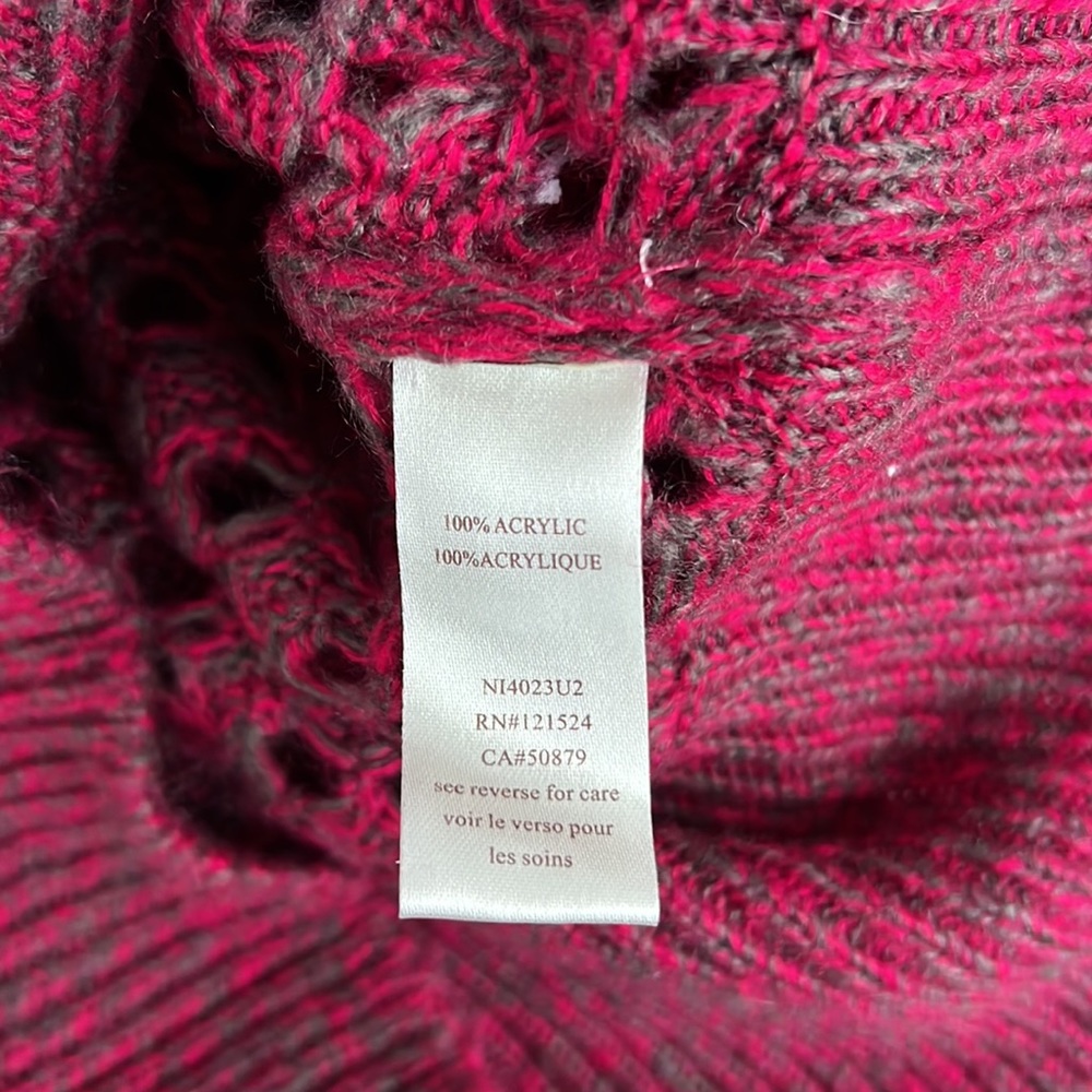 Anthro Nick & Mo Sweater Raspberry Color - Picture 5 of 5